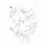 Схема вузла: Taillight(s) для Kawasaki EX500 GPZ500S