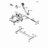 Схема вузла: Brake pedal/torque link для Kawasaki VN750 Vulcan 750