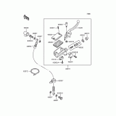 Схема вузла: Передній гальмівний циліндр (ZR250-A1/A2) для Kawasaki ZR250 Balius
