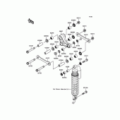 Схема вузла: Підвіска для Kawasaki KX85 KX85
