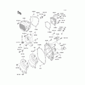Схема вузла: Engine cover(s) для Kawasaki ZX600 Ninja ZX-6R