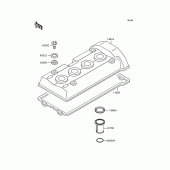 Схема узла: Крышка ГБЦ для Kawasaki ZX400 ZXR400R