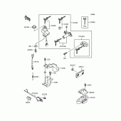 Схема вузла: Замок запалювання для Kawasaki ZR400 Zephyr X