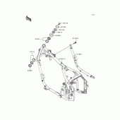 Схема вузла: Рама для Kawasaki VN800 Vulcan 800