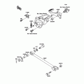 Схема узла: Brake pedal/torque link для Kawasaki ZX750 Ninja ZX-7