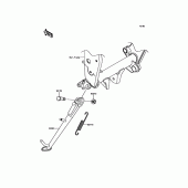Схема вузла: Stand(s) для Kawasaki ZR800 Z800 ABS
