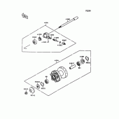 Схема вузла: Front wheel для Kawasaki VN1500 Vulcan 1500L