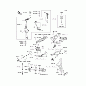 Схема вузла: Ignition switch/locks/reflectors для Kawasaki ZX636 Ninja ZX-6R
