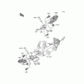 Схема узла: Подножки для Kawasaki KLX450 KLX450R