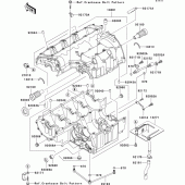 Схема вузла: Картер двигуна для Kawasaki ZR1000 Z1000