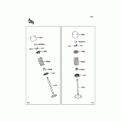 Схема вузла: Клапани для Kawasaki ZR1000 Z1000 ABS