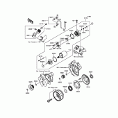 Схема вузла: Starter Motor для Kawasaki KLX250 KLX250