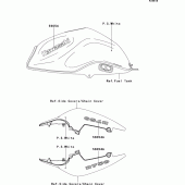 Схема вузла: Decals(pswhite)(lcf) для Kawasaki ZR750 Z750