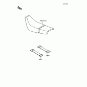 Схема вузла: Сидіння для Kawasaki KMX125