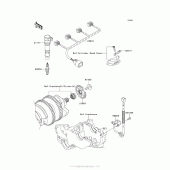Схема вузла: Ignition System для Kawasaki ZX1400 Ninja ZX-14R