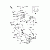 Схема узла: Обтекатель для Kawasaki EX250 Ninja 250