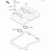 Схема вузла: Клапанна кришка для Kawasaki EL250 Eliminator 250