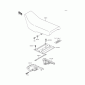 Схема узла: Сиденье для Kawasaki KL650 KLR650