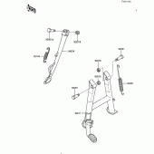 Схема вузла: Підставка для Kawasaki ZX600 Ninja 600R