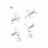 Схема вузла: Підніжки для Kawasaki ZX600 Ninja ZX-6