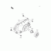 Схема вузла: Headlight(s) для Kawasaki ZX600 Ninja ZX-6