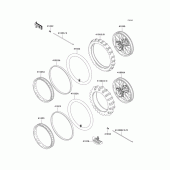 Схема узла: Шины для Kawasaki KX100