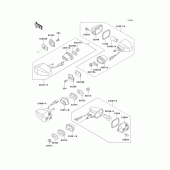 Схема узла: Поворотники для Kawasaki KLE250 Anhelo