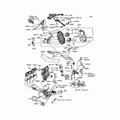 Схема узла: Выхлопная система для Kawasaki ZX1000 Ninja H2