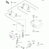 Схема вузла: Система запалювання для Kawasaki ZR750 ZR-7
