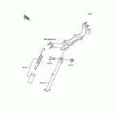 Схема вузла: Підставка для Kawasaki KLX110 KLX110