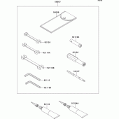 Схема узла: Owner`s tools для Kawasaki ZG1400 1400GTR ABS