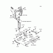 Схема узла: Задняя подвеска для Kawasaki ZX1400 ZZR1400