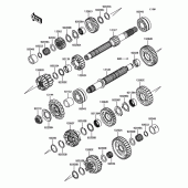 Схема вузла: Трансмісія для Kawasaki ZX1000 Ninja 1000 ABS