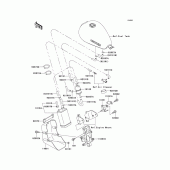 Схема вузла: Fuel evaporative system для Kawasaki EJ650 W650