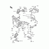Схема вузла: Батарейний відсік для Kawasaki ZR400 Zephyr X
