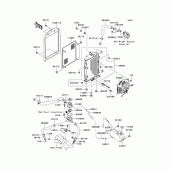 Схема вузла: Радіатор для Kawasaki VN1600 Vulcan 1600 Classic