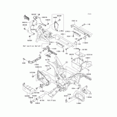 Схема узла: Крепление двигателя для Kawasaki VN1500 Vulcan 1500 Classic FI