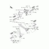 Схема вузла: Підніжки для Kawasaki ZX1000 Z1000SX