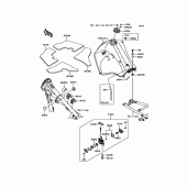 Схема вузла: Паливний бак для Kawasaki KL650 KLR650