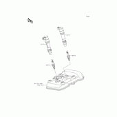 Схема вузла: Котушка запалювання для Kawasaki ER250 Z250