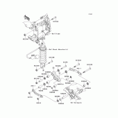 Схема вузла: Задня підвіска для Kawasaki ZG1400 Concours 14