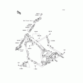 Схема вузла: Рама для Kawasaki VN1700 Vulcan 1700 Vaquero