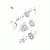 Схема узла: Сцепление для Kawasaki KLE500