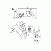 Схема вузла: Taillight(s) для Kawasaki VN900 Vulcan 900 Classic LT