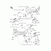 Схема вузла: Підніжки для Kawasaki ZR1000 Z1000