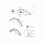 Схема вузла: Decals(Gray/Black) для Kawasaki VN900 Vulcan 900 Classic LT