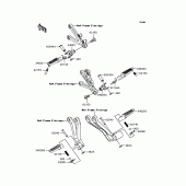 Схема узла: Подножки для Kawasaki ZX636 Ninja ZX-6R