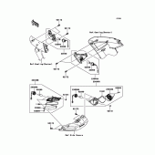 Схема вузла: Поворотники для Kawasaki ZG1400 1400GTR ABS