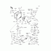 Схема вузла: Радіатор (1/2) для Kawasaki ZG1000 Concours