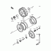 Схема вузла: Зчеплення для Kawasaki VN400 Vulcan
